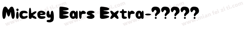Mickey Ears Extra字体转换